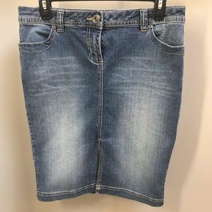 Dorothy Perkins pencil Jean skirt